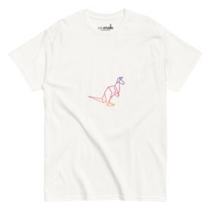 Origami Kangaroo | Premium Printed T-Shirt