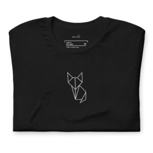 Origami Cat | Premium Embroidered T-Shirt