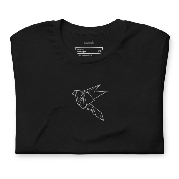 Origami Bird | Premium Embroidered T-Shirt