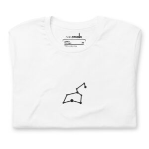 Leo | Zodiac Constellation Series | Premium Embroidered T-Shirt