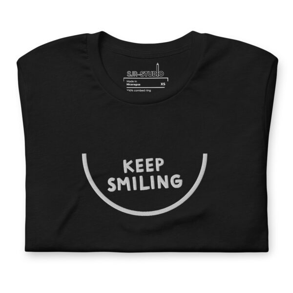 Keep Smiling | Funky Embroidered T-Shirt